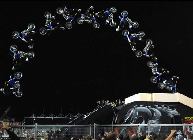 Scott Murray, an old FMXSchool friend throws out a double backflip.