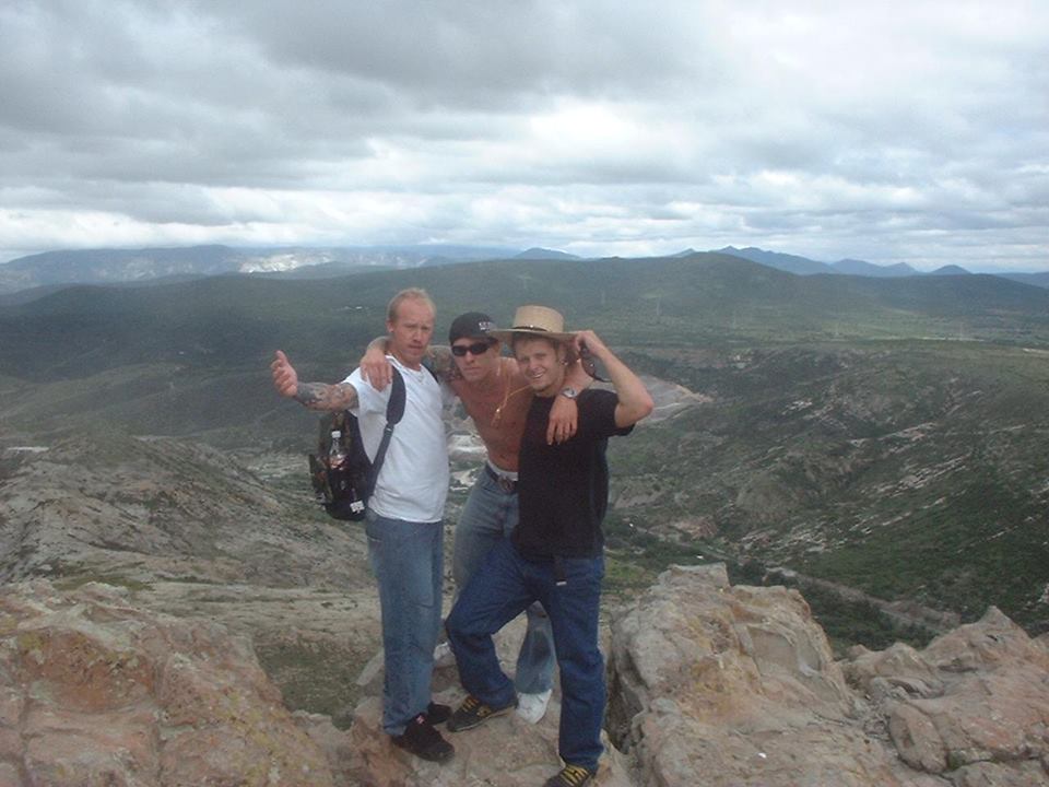 JJ, Jason, and I posed for a picture during a quick hike to escape our boredom.